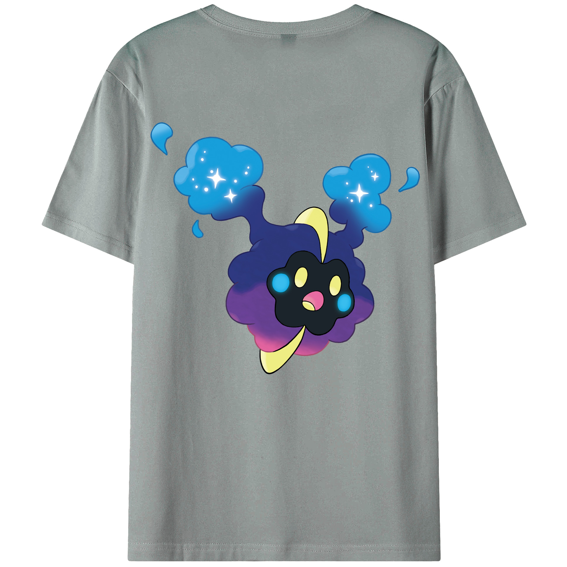（画像用） ポケットモンスター Pokémon 綿100％ メンズ半袖Tシャツ（バックプリント） 通気性